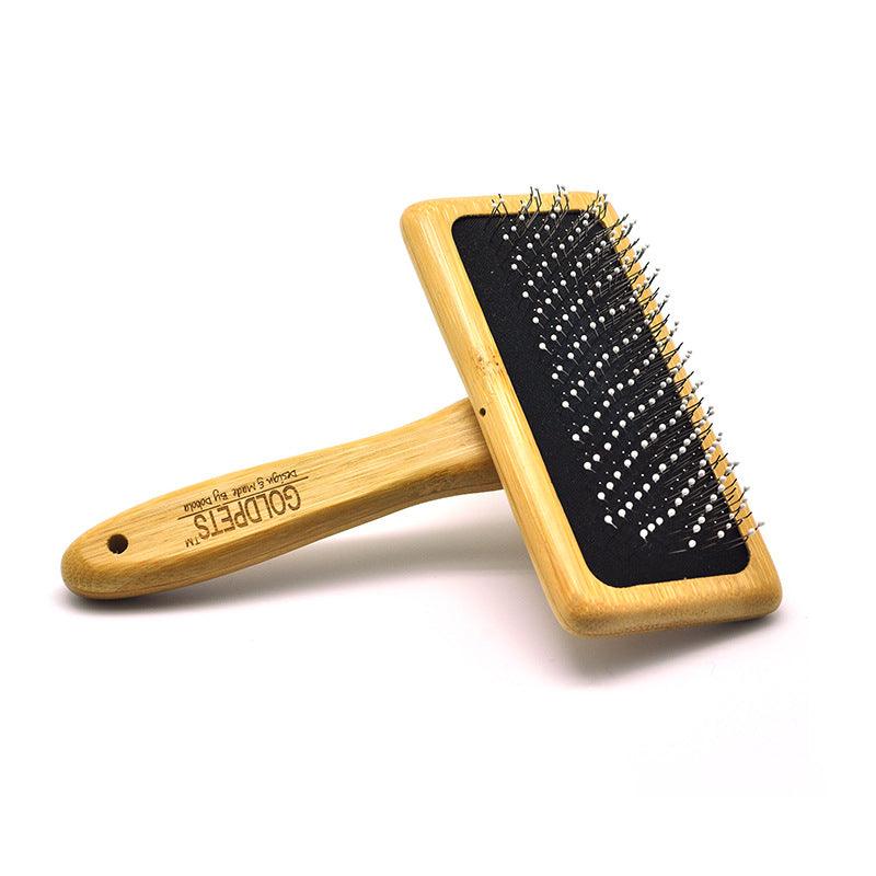 Luxury Bamboo Pet Grooming Air Cushion Needle Comb for Dogs-3