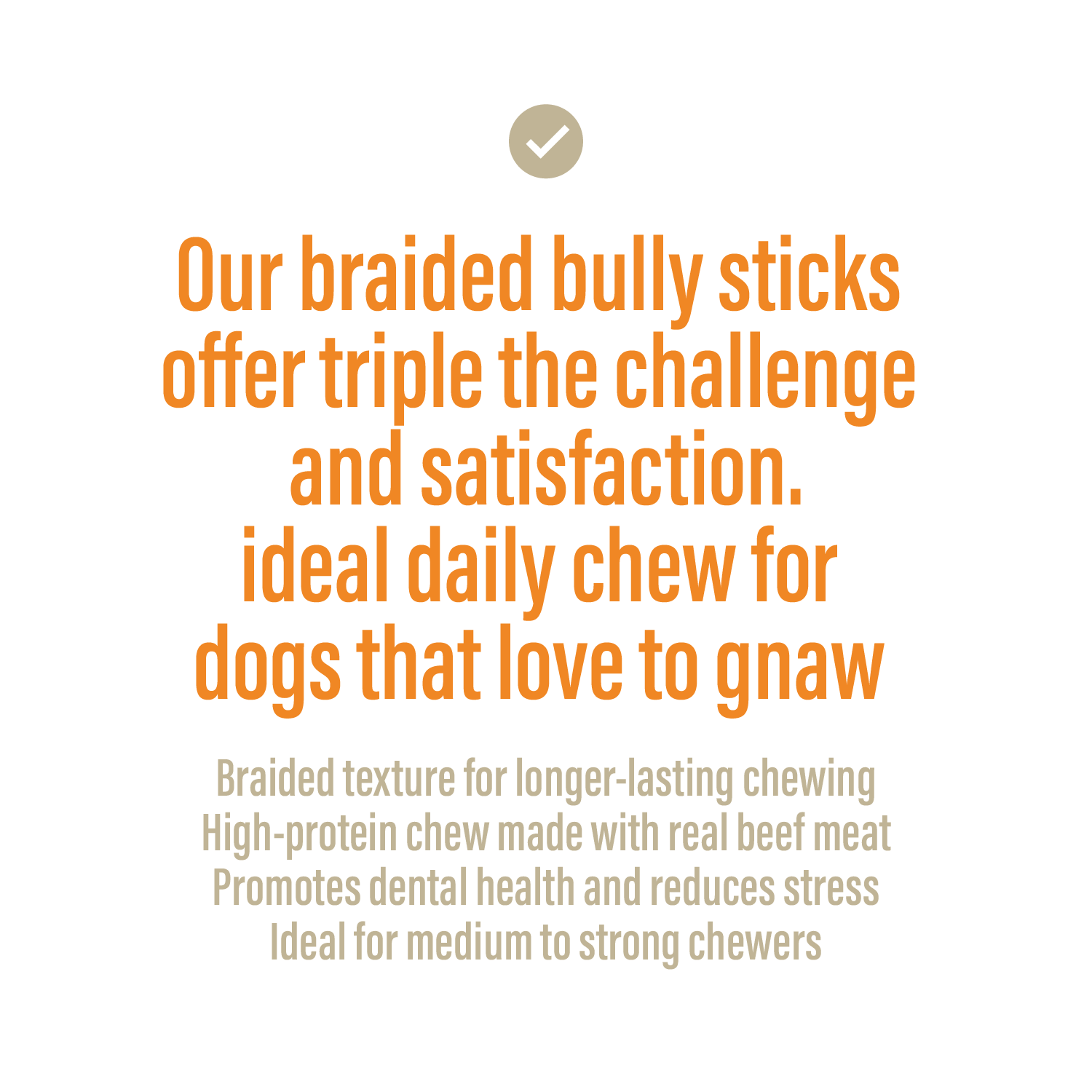 Braided Bully Sticks for Dogs – 5-6" (3 Count)-2