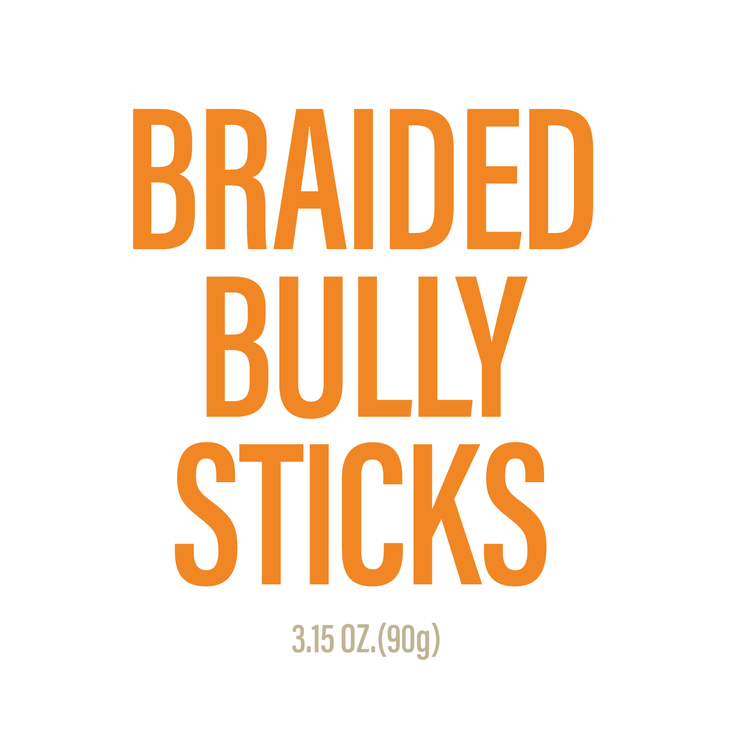 Braided Bully Sticks for Dogs – 5-6" (3 Count)-3