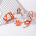 STEP IN Floral Bundle Orange 4-Piece Adjustable Dog Harness Set-0