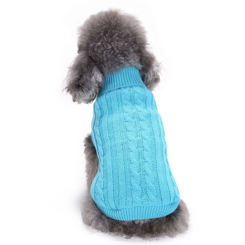 Classic Cable Knit Dog Sweater