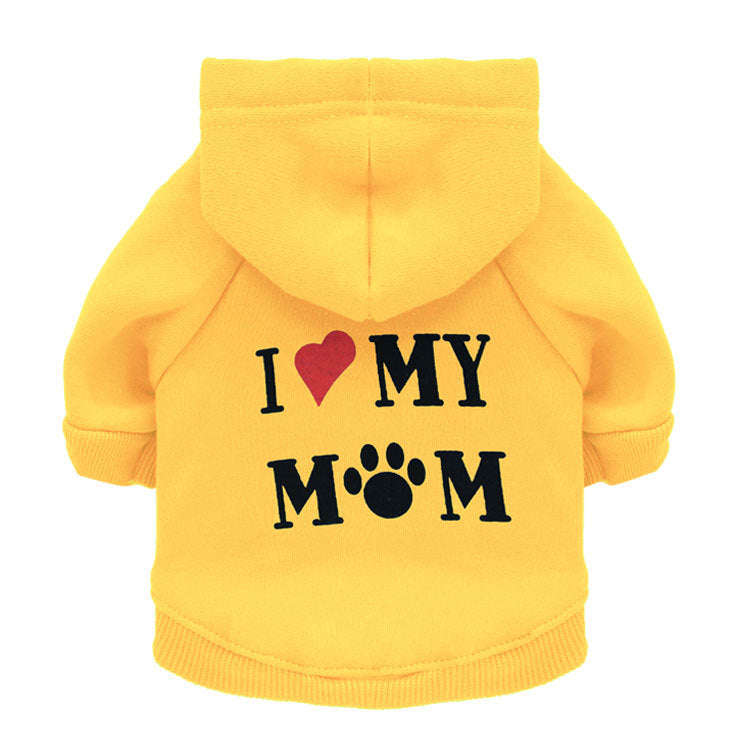 I ❤️ My Mom Dog Hoodie