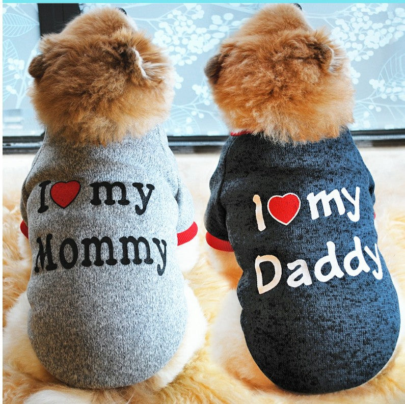 I ❤️ My Mommy / Daddy Dog Sweatshirt