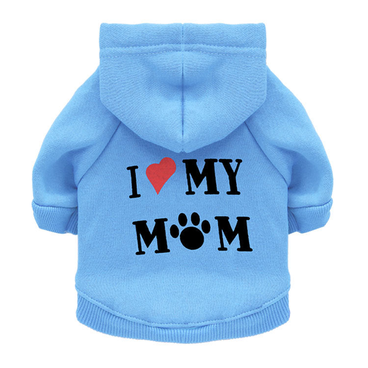 I ❤️ My Mom Dog Hoodie