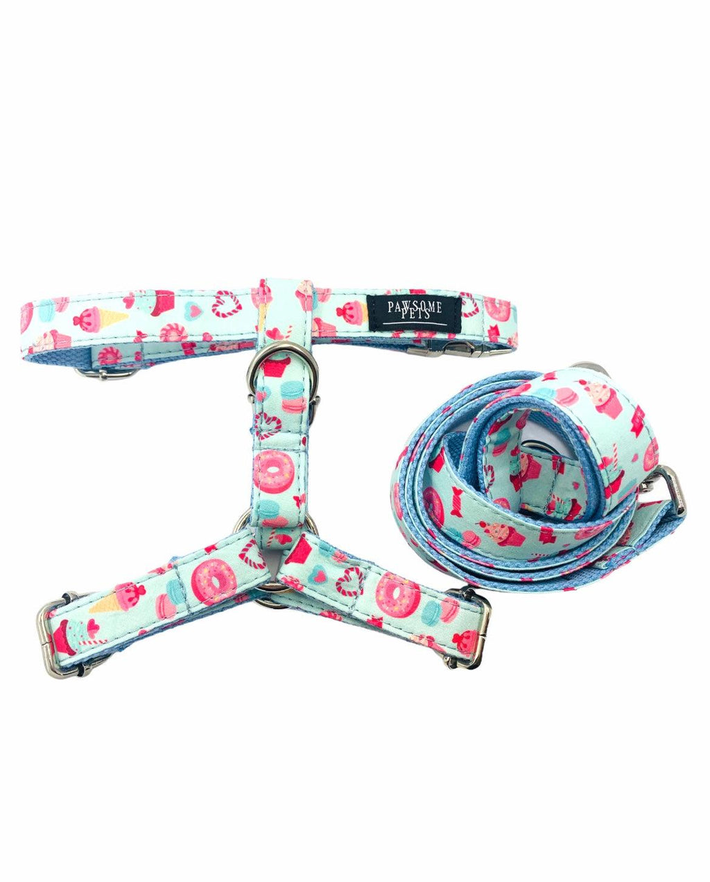 STEP IN BUNDLE Donut Bonut 2Pcs Durable Dog Harness Leash Set-4