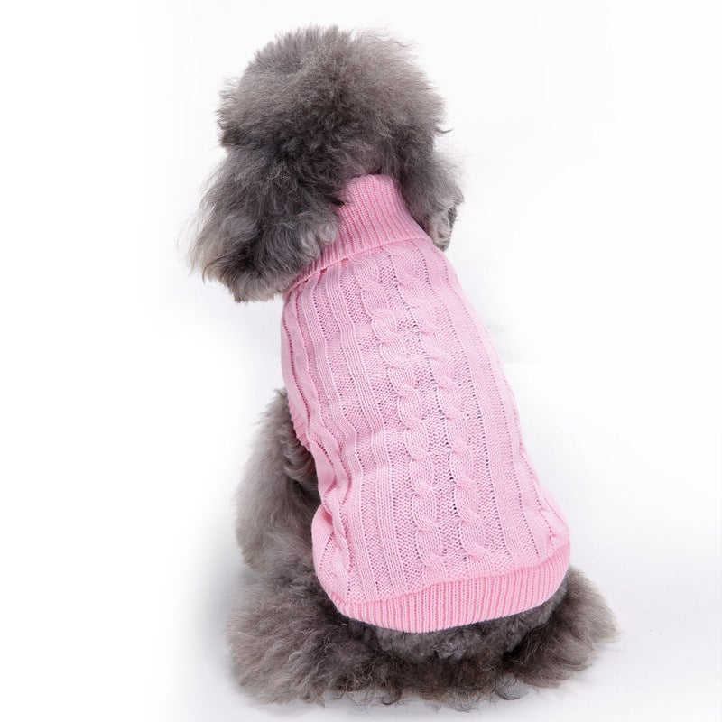 Classic Cable Knit Dog Sweater