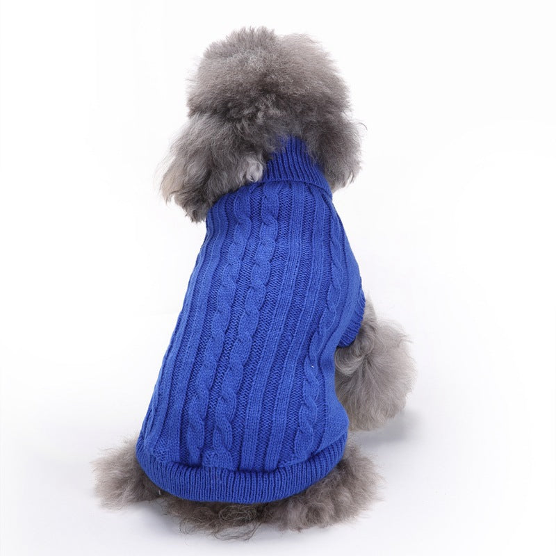Classic Cable Knit Dog Sweater