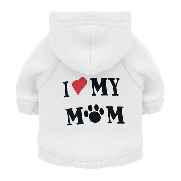 I ❤️ My Mom Dog Hoodie