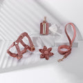 Step In Floral Bundle Baby Pink Dog Harness Collar Leash Bowtie Set-0