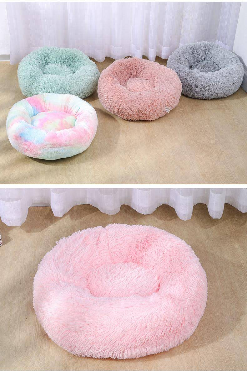 Luxury Paws Plush Haven Pet Bed for Dogs and Cats All Sizes-3