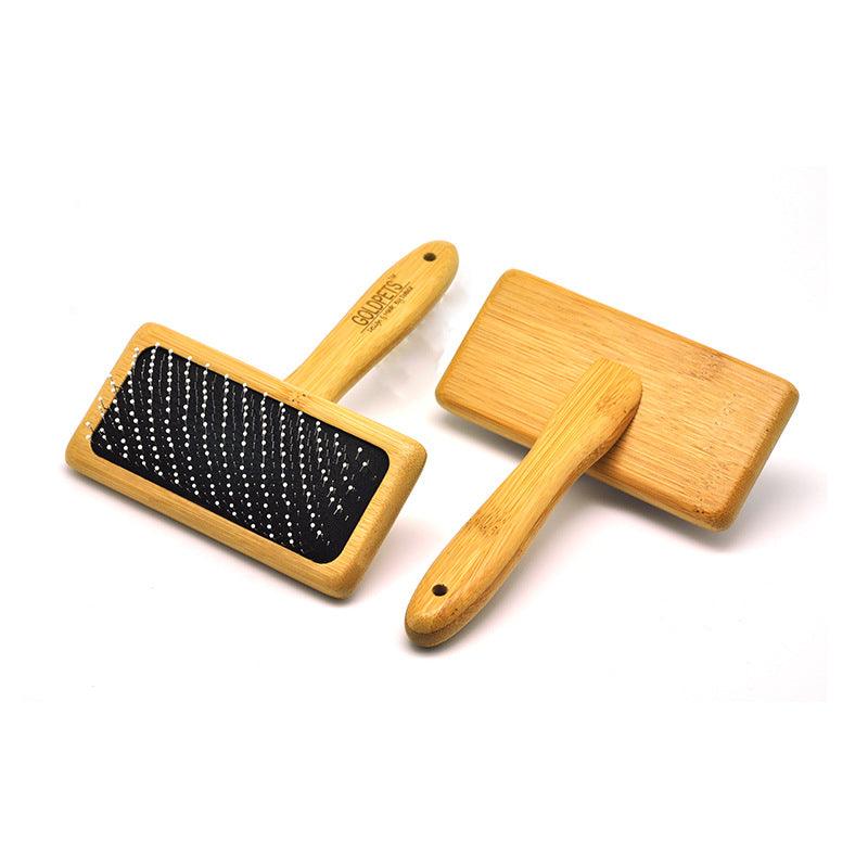 Luxury Bamboo Pet Grooming Air Cushion Needle Comb for Dogs-0