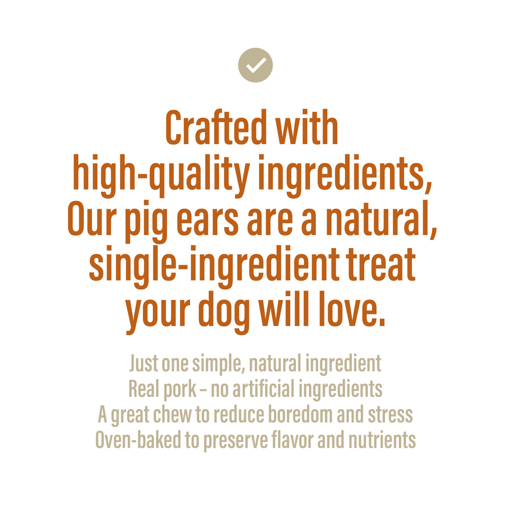 Pig Ears for Dogs 12 Count Natural Single Ingredient Chews-2