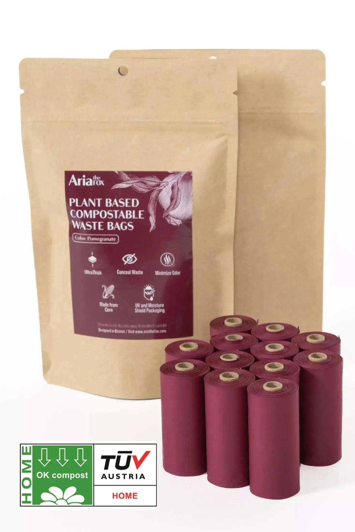 Plant Based Compostable Dog Waste Bags Ultra-Thick Leakproof Eco-Friendly-4