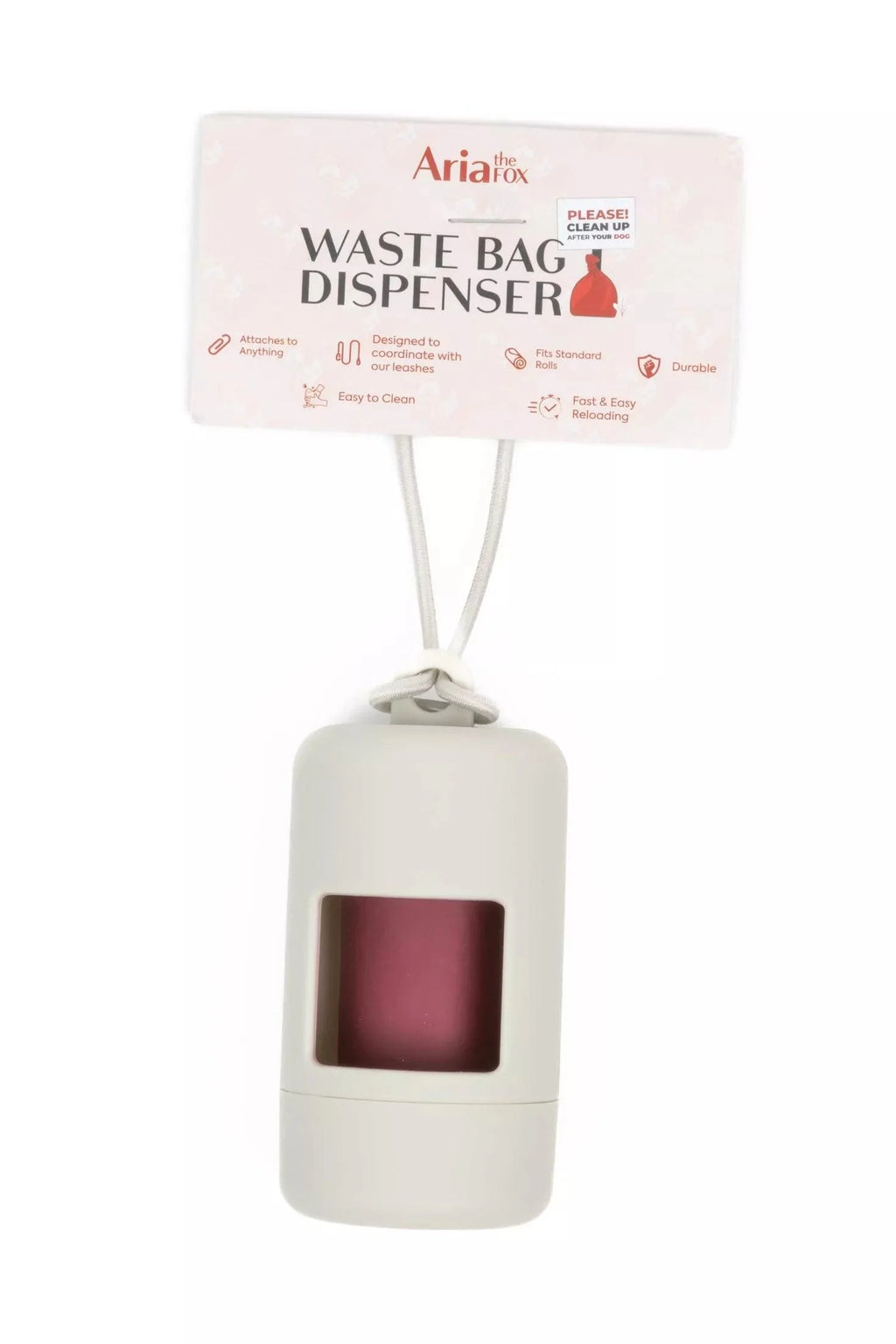 Cloud White Dog Waste Bag Dispenser Durable Easy Reload Pet Accessory-3