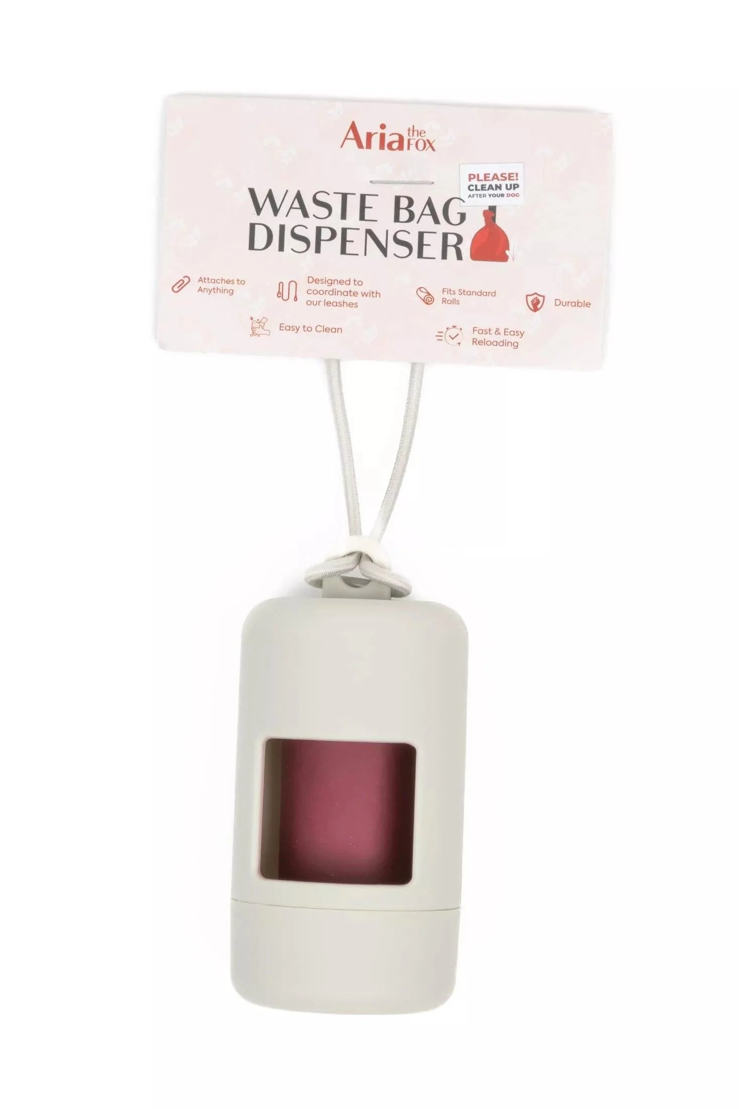 Cloud White Dog Waste Bag Dispenser Durable Easy Reload Pet Accessory-3