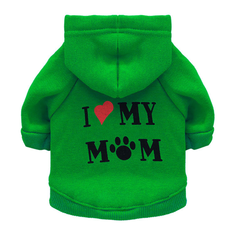 I ❤️ My Mom Dog Hoodie