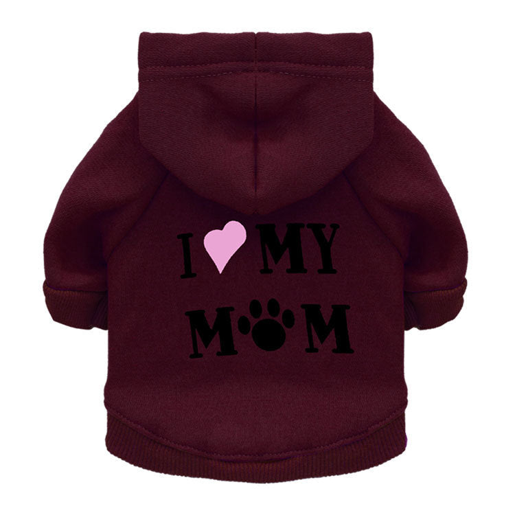 I ❤️ My Mom Dog Hoodie