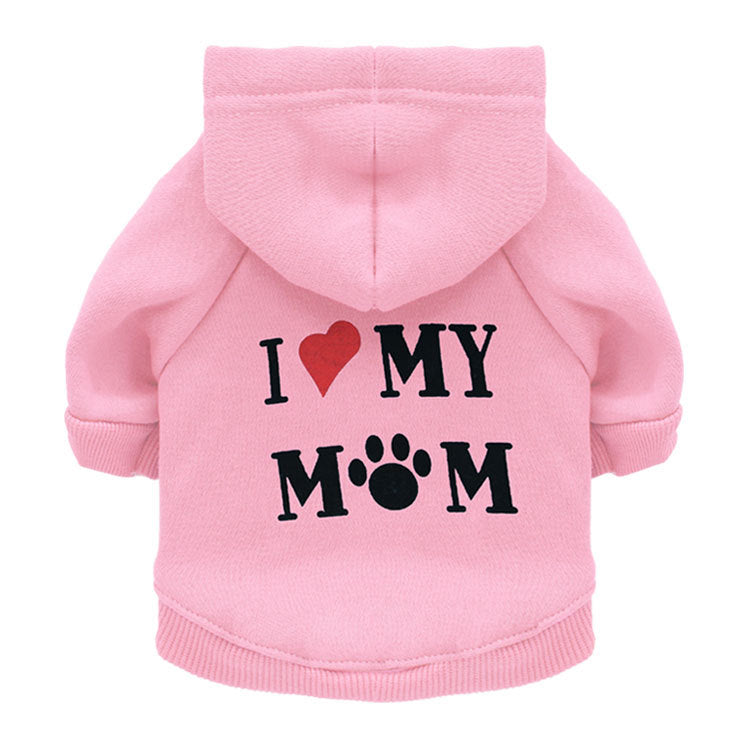 I ❤️ My Mom Dog Hoodie
