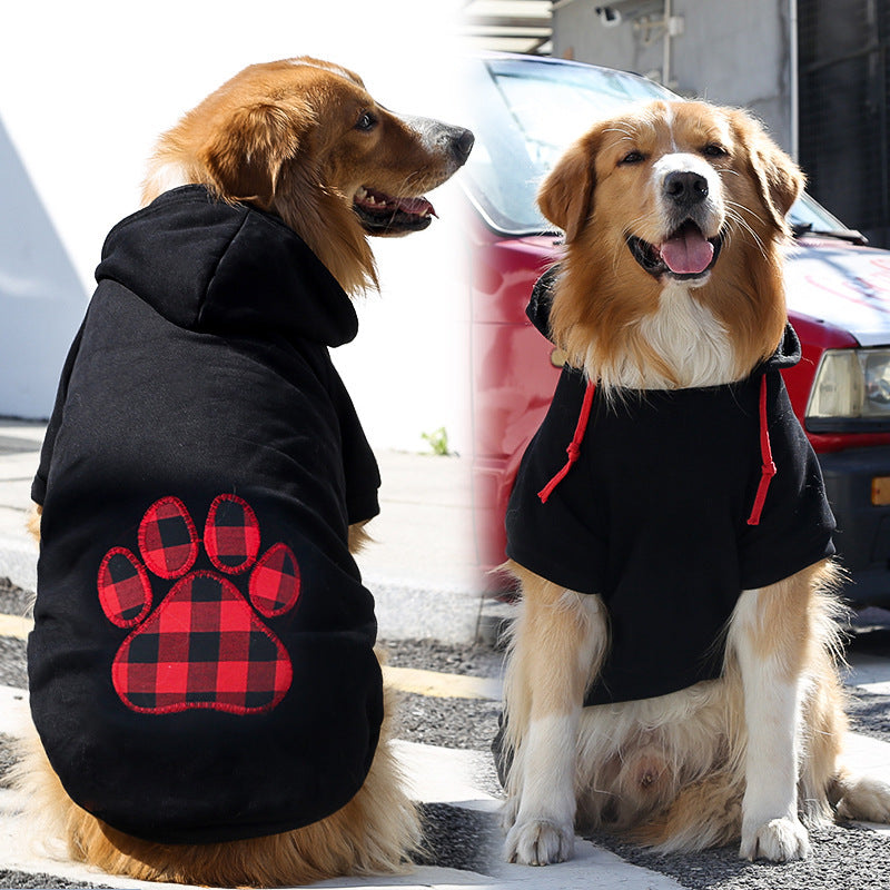 Buffalo Plaid Paw Hoodie