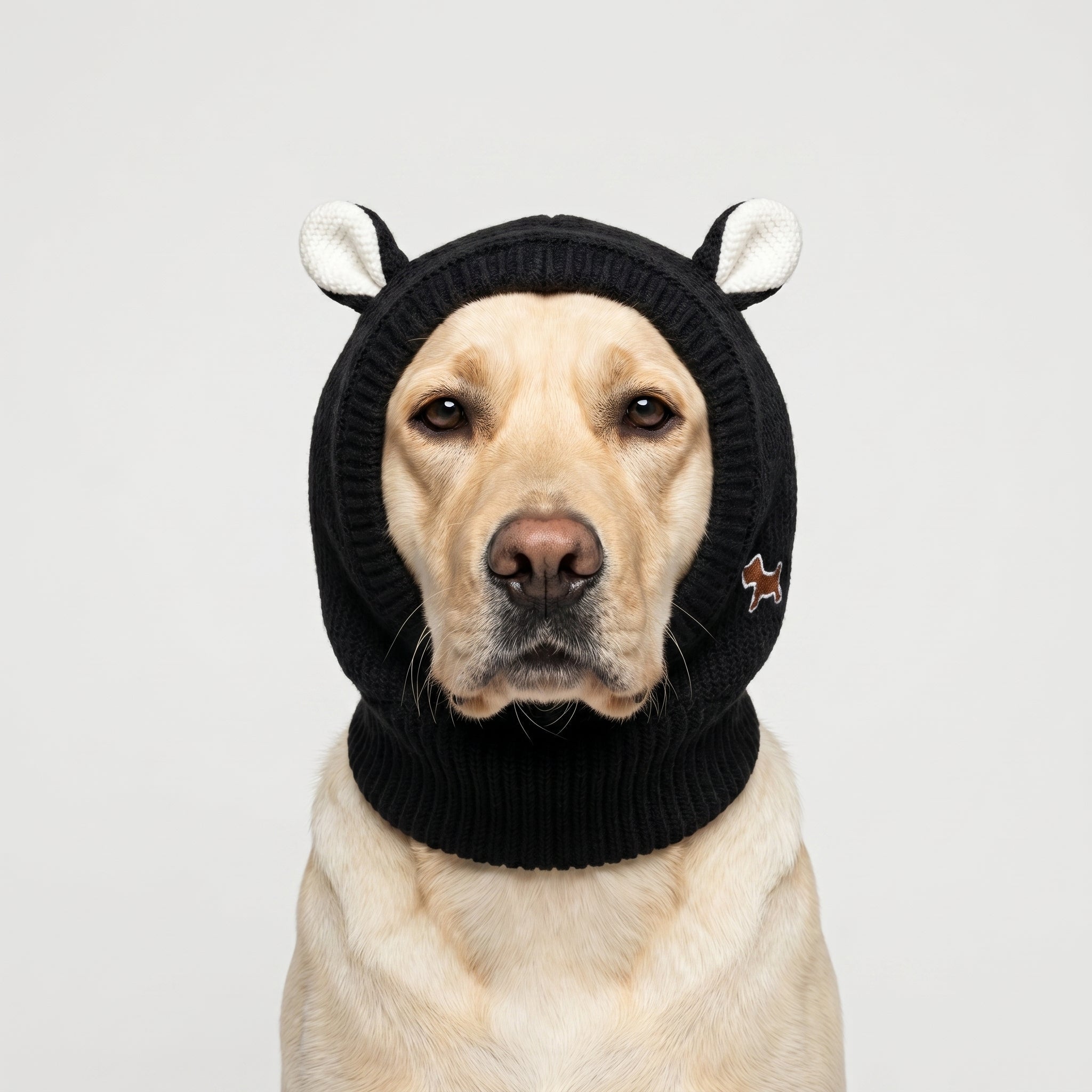 Bunny Business Knit Dog Hat