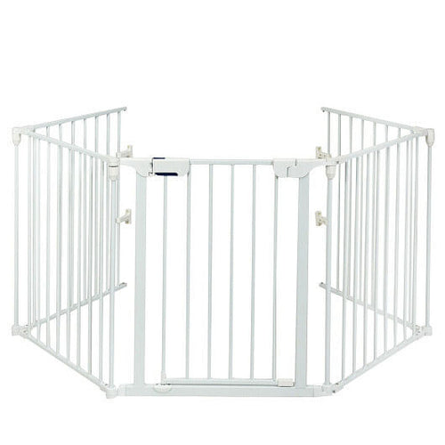 115" 5-Panel Adjustable Metal Gate Fence-1