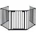 115" 5-Panel Adjustable Metal Gate Fence-0