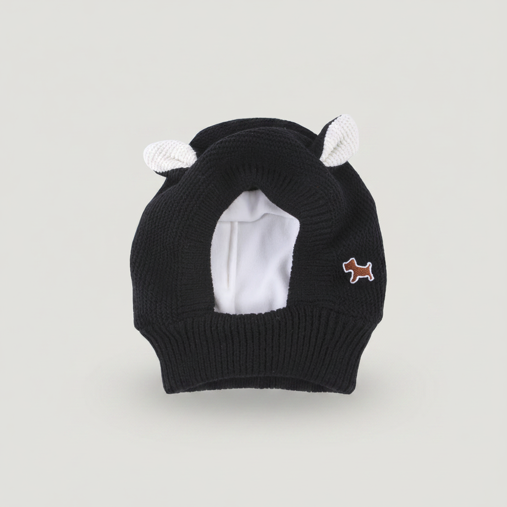 Bunny Business Knit Dog Hat