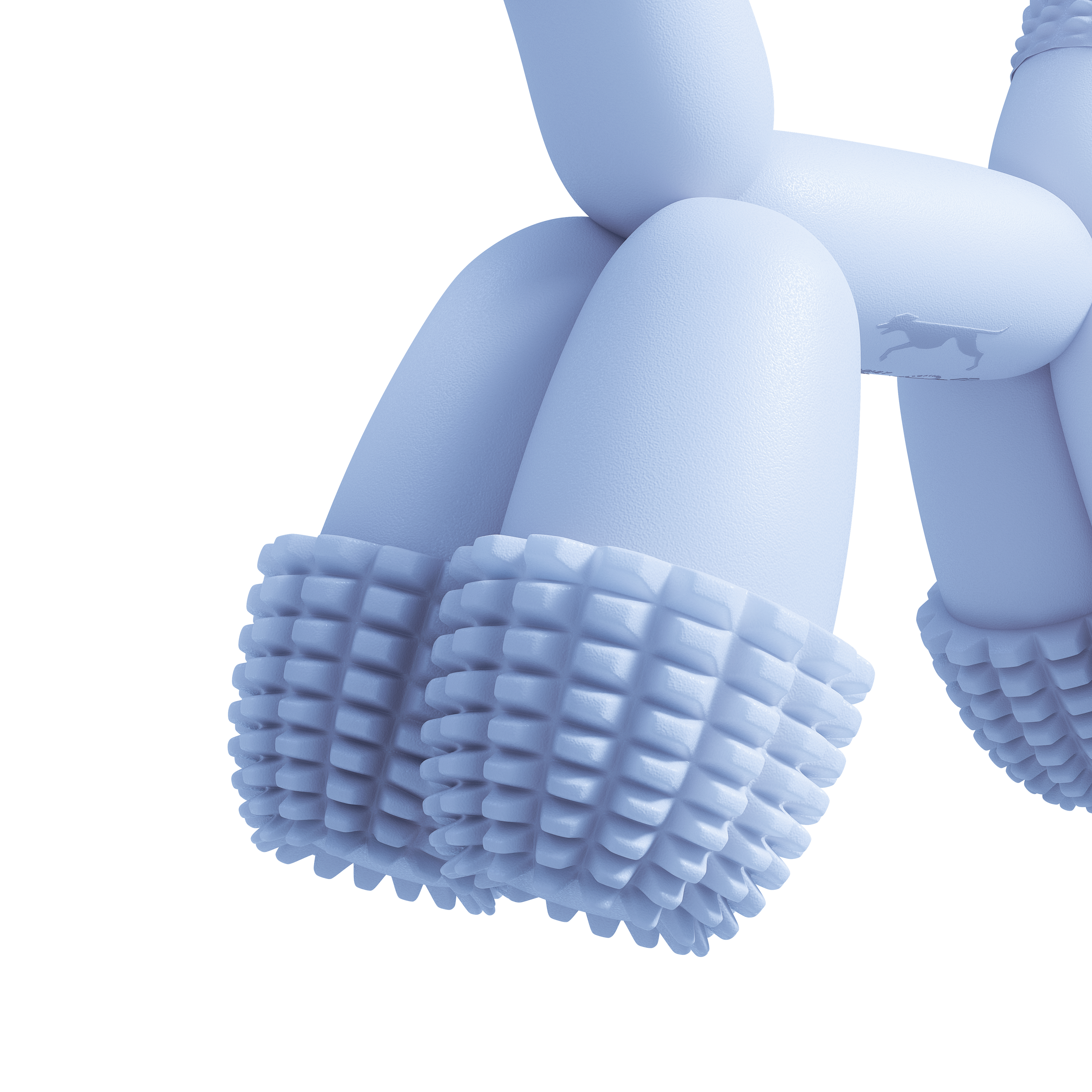 Blue Balloon Dog Toy for Small Dogs Teeth Cleaning Durable Play