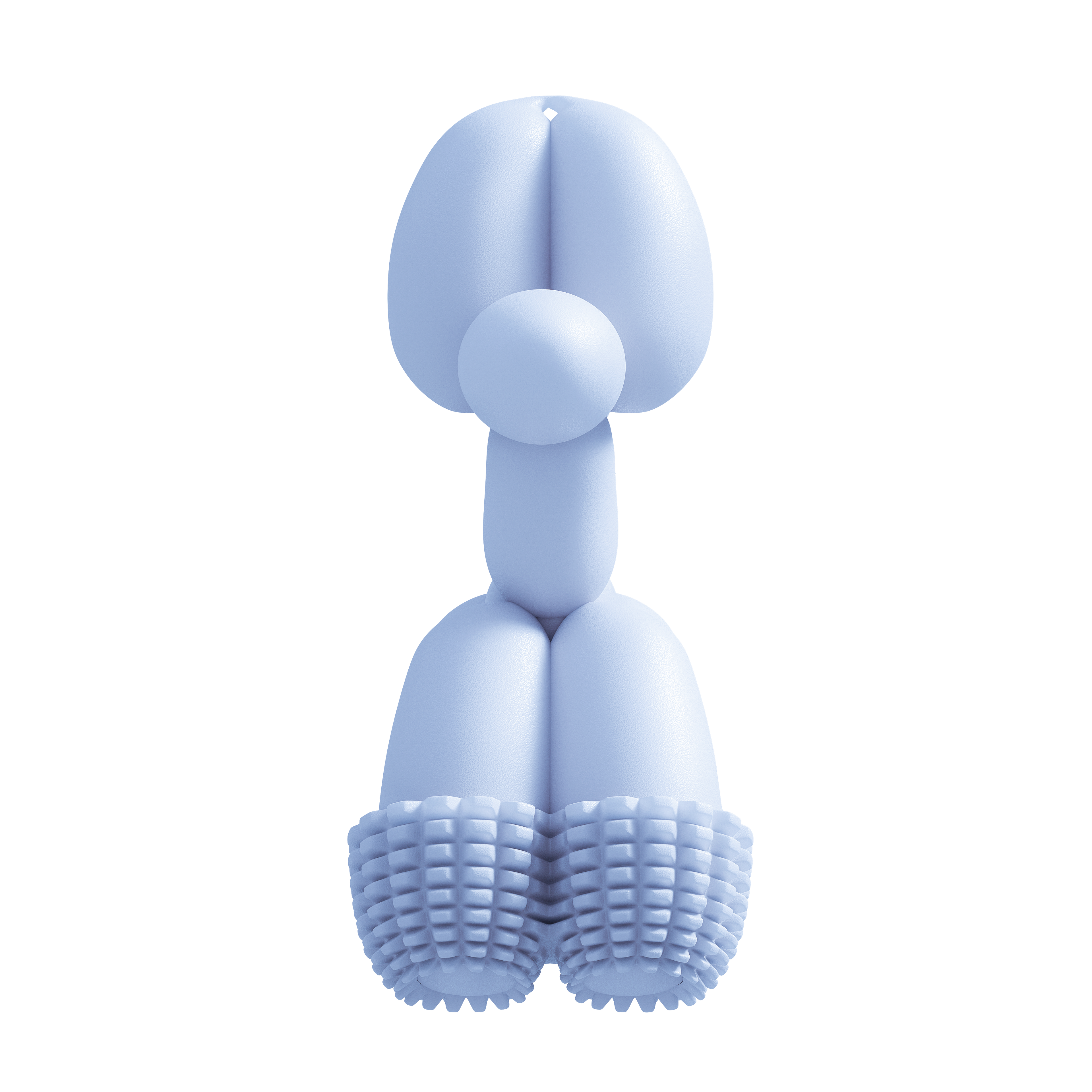 Blue Balloon Dog Toy for Small Dogs Teeth Cleaning Durable Play
