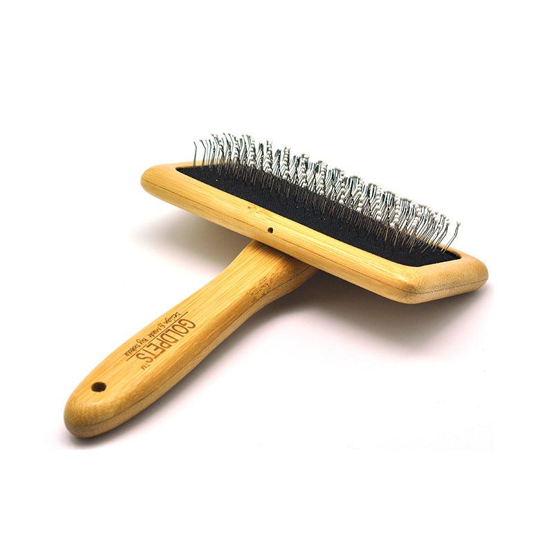 Luxury Bamboo Pet Grooming Air Cushion Needle Comb for Dogs-2