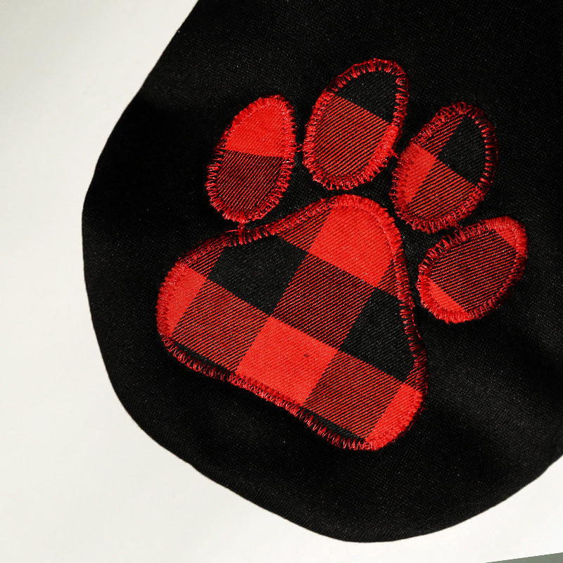 Buffalo Plaid Paw Hoodie