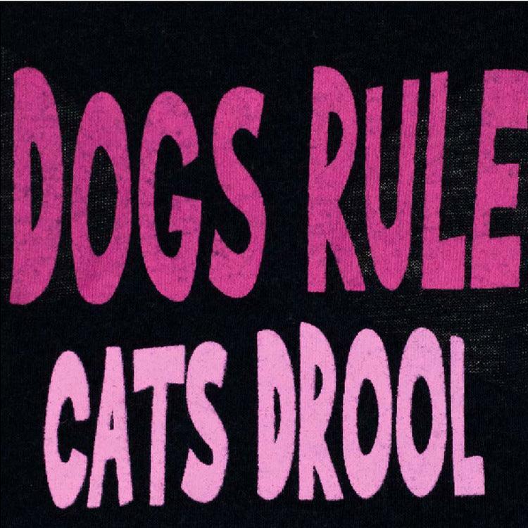 Black Printed Pink Letter Cotton Dog Vest Stylish Comfortable-2