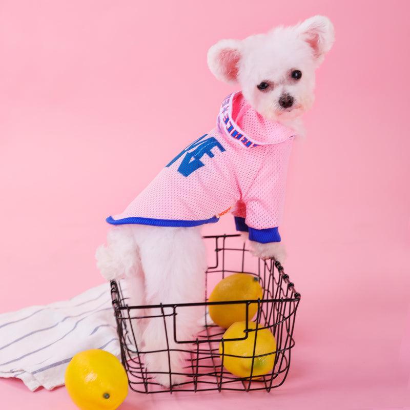 Breathable Mesh Hooded Dog Vest Summer Shirt for Small Dogs-2