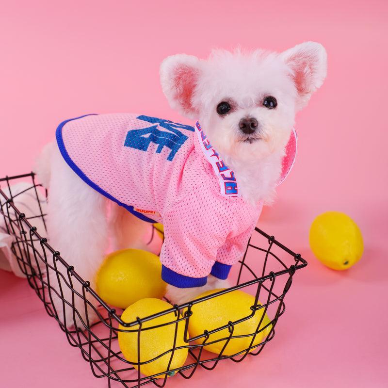 Breathable Mesh Hooded Dog Vest Summer Shirt for Small Dogs-1