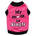 Cotton Comfort Dog Vest Lightweight Soft Leisure Style in Orange Rose Red-4