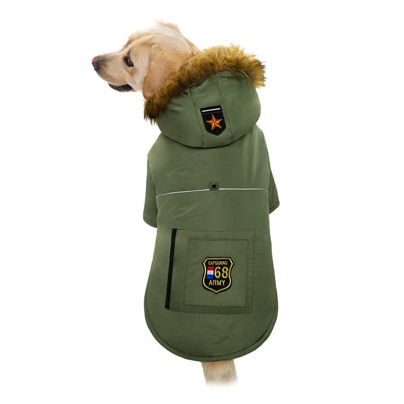 Cozy Canine Cotton Jacket for Large Dogs Warm Stylish Winter Wear-1