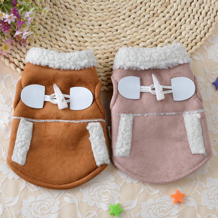 Cozy Canine Lamb Velvet Dog Costume Soft Warm Pet Outfit-2