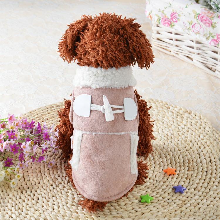 Cozy Canine Lamb Velvet Dog Costume Soft Warm Pet Outfit-3