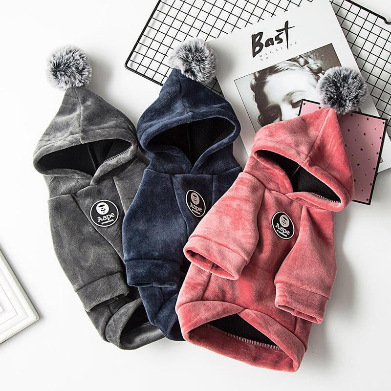 Cozy Pet Hoodie for Dogs Warm Adjustable Hoodie Sweater XS-XXL-0