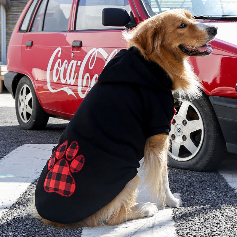 Buffalo Plaid Paw Hoodie