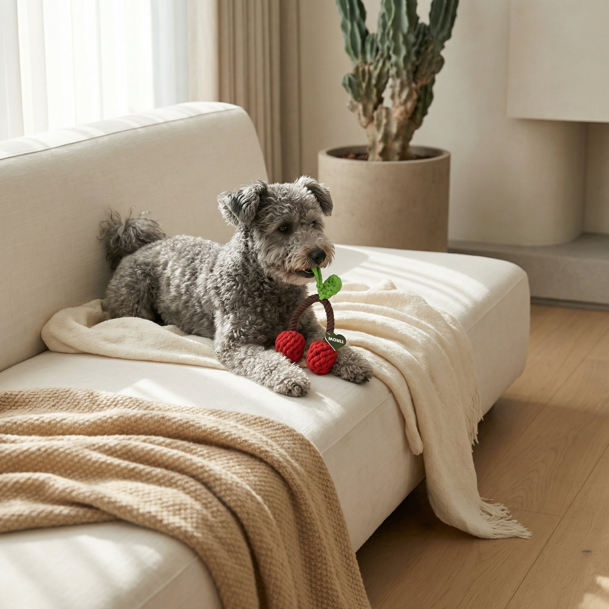 Handcrafted Cherry Pet Rope Toys-4