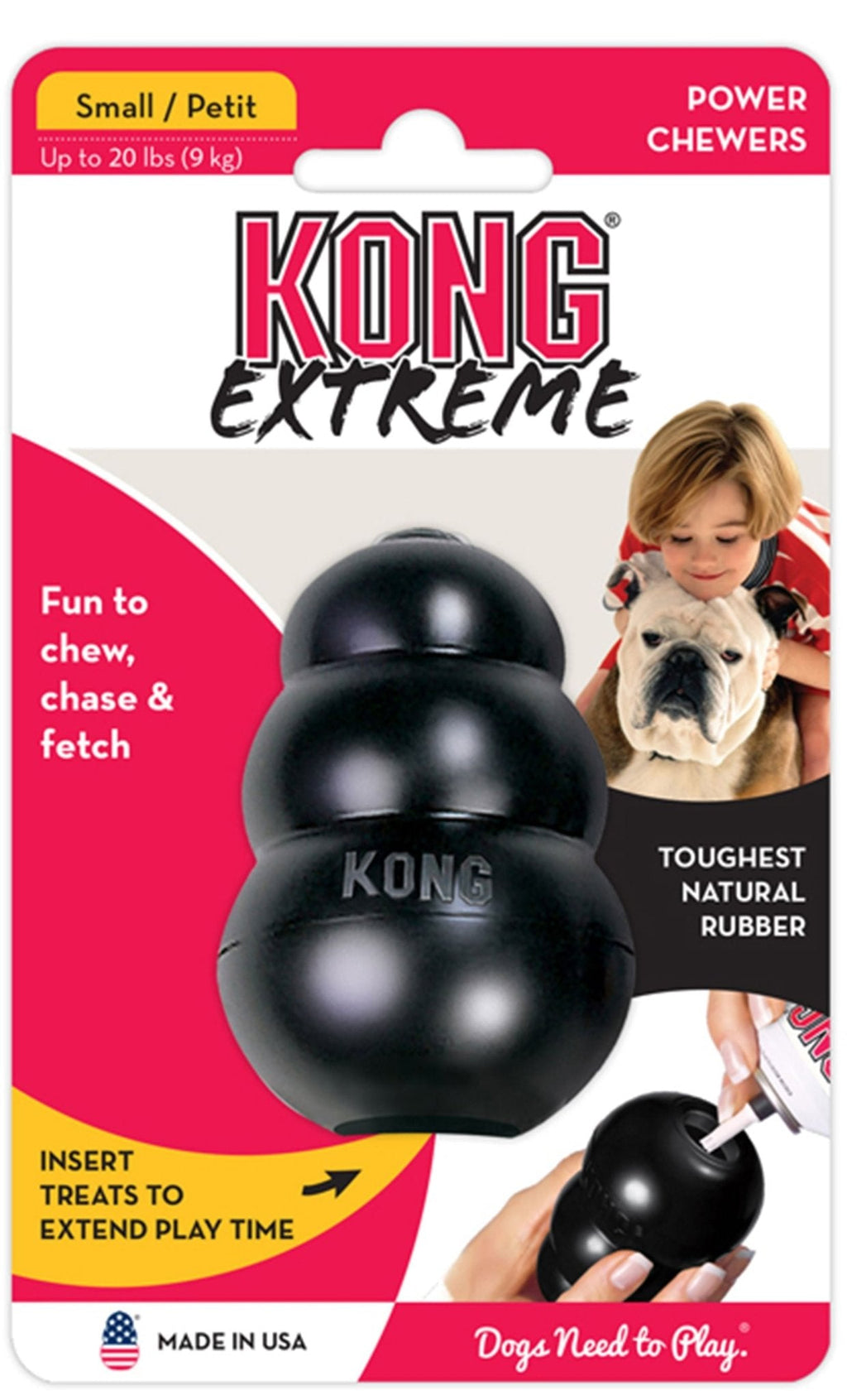 KONG Extreme Treat-Stuffing Dog Toy for Power Chewers