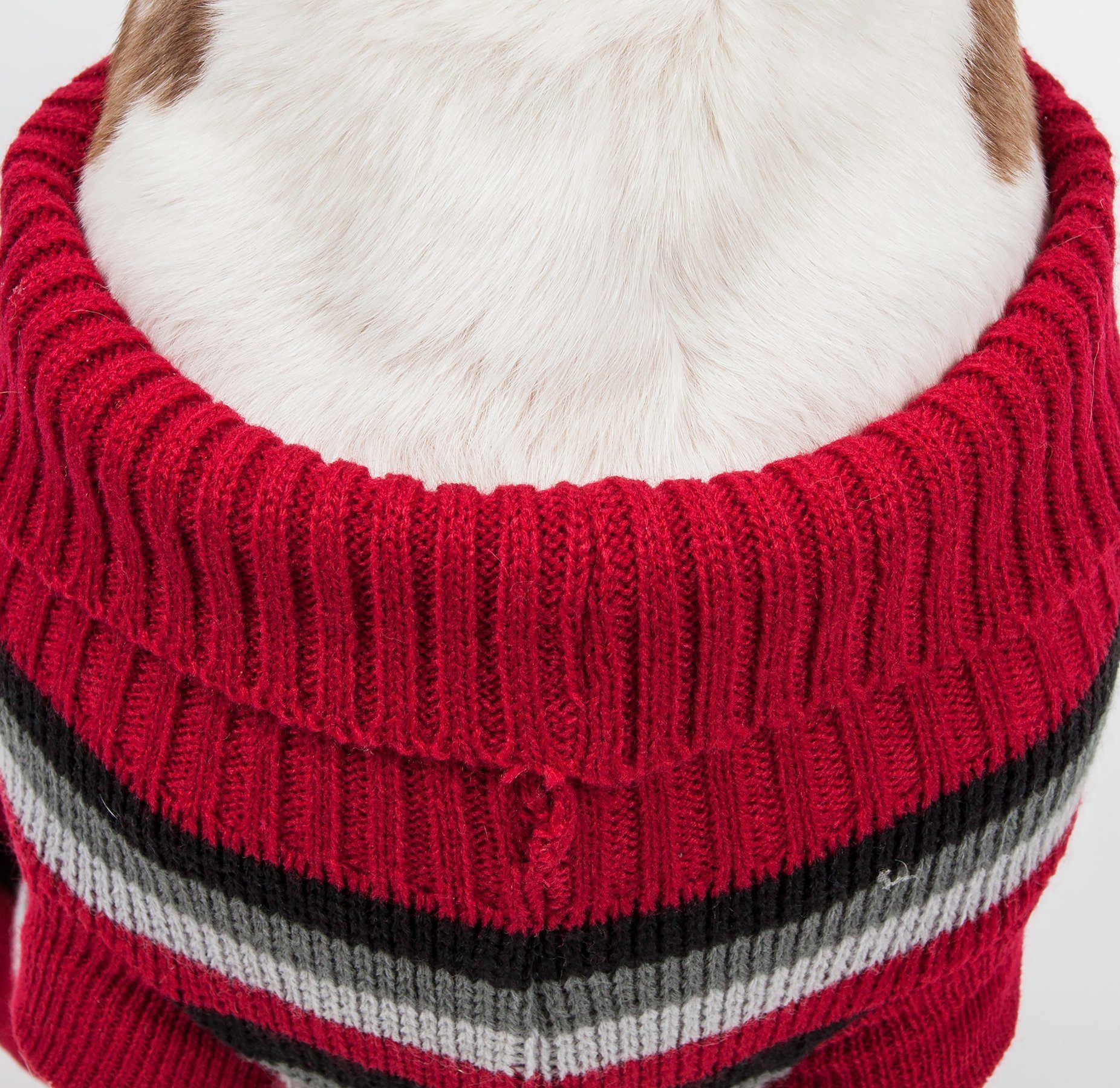 Polo-Casual Lounge Cable Knit Turtleneck Dog Sweater