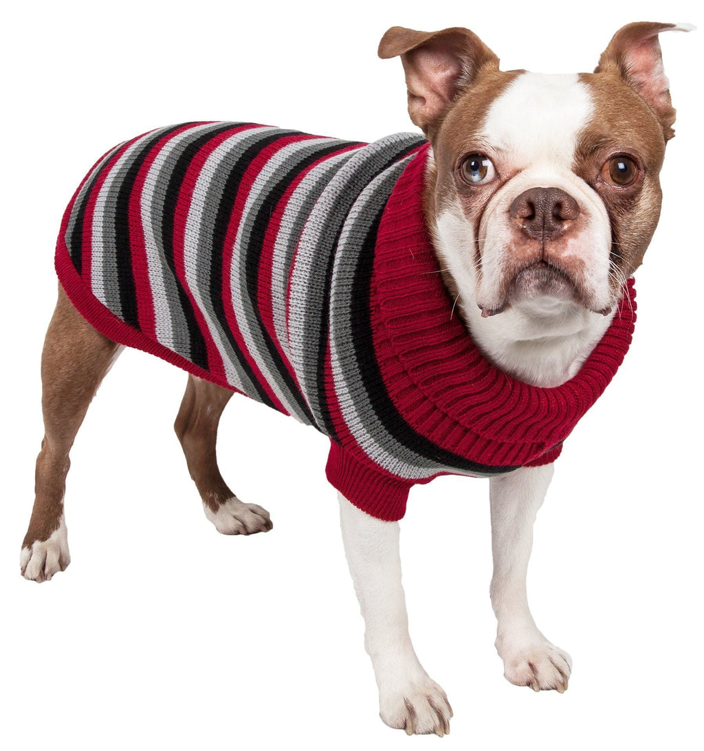 Polo-Casual Lounge Cable Knit Turtleneck Dog Sweater