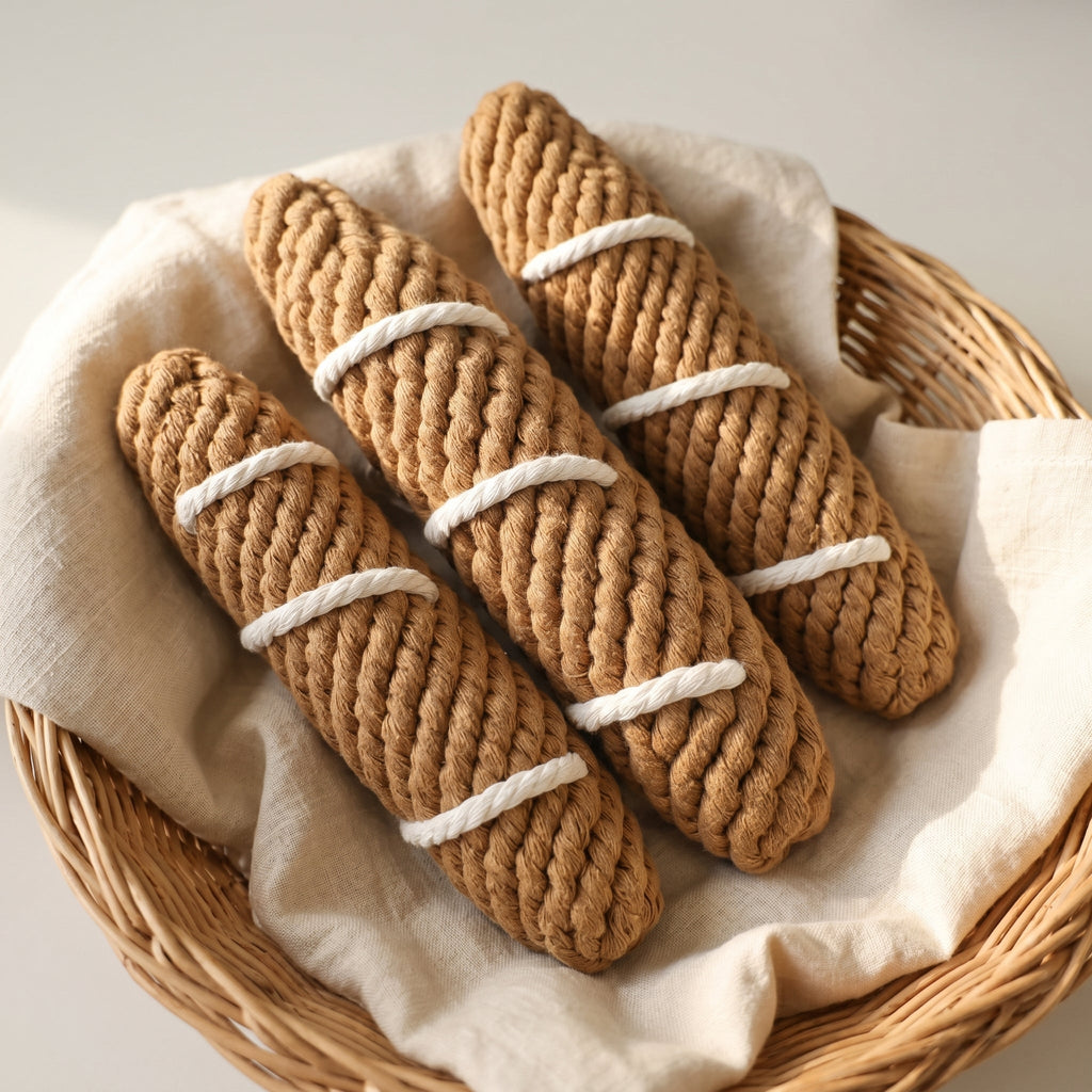 Handcrafted Baguette Pet Toy-0