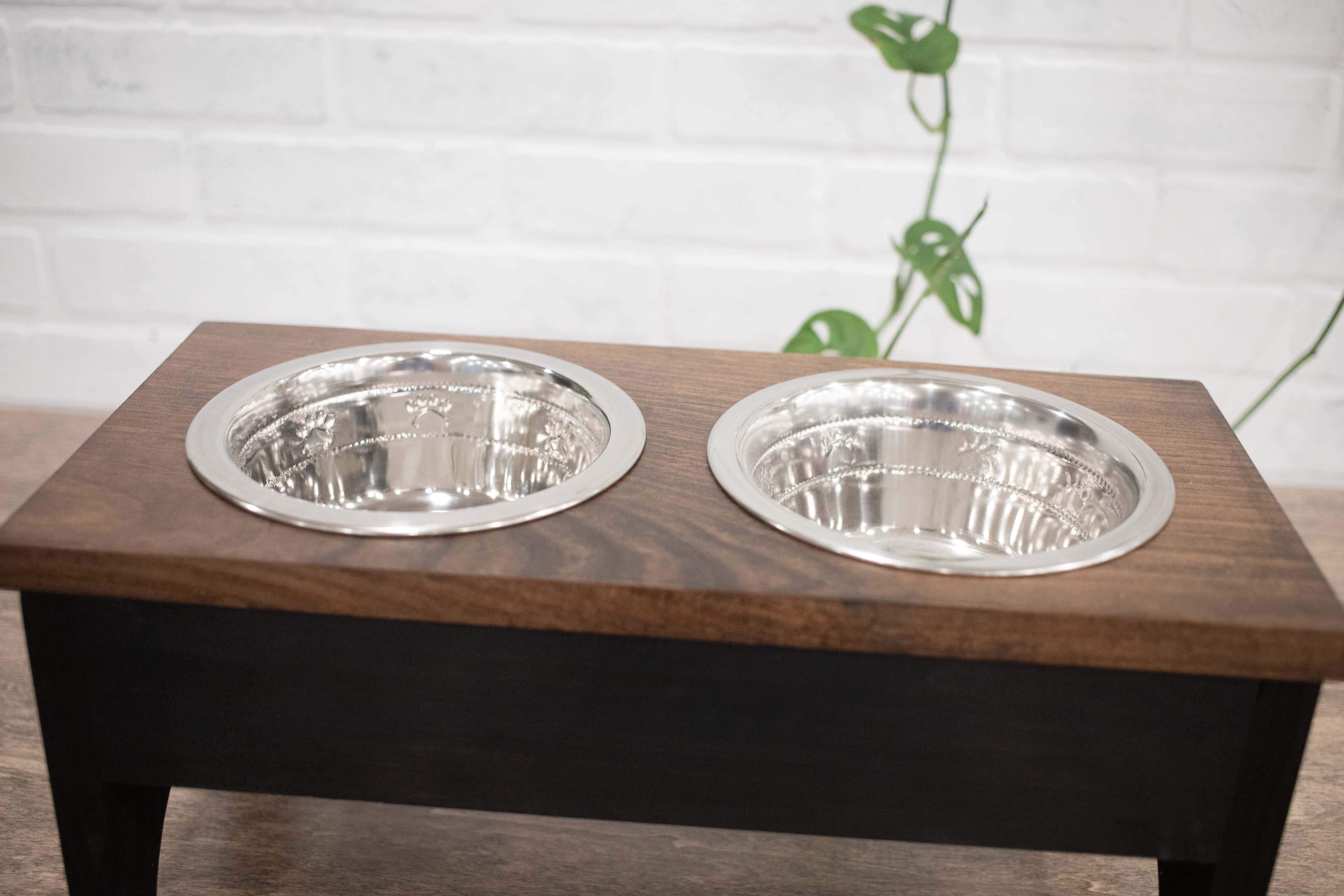 Elevated Pet Feeder 2 Stainless Steel Bowls -3