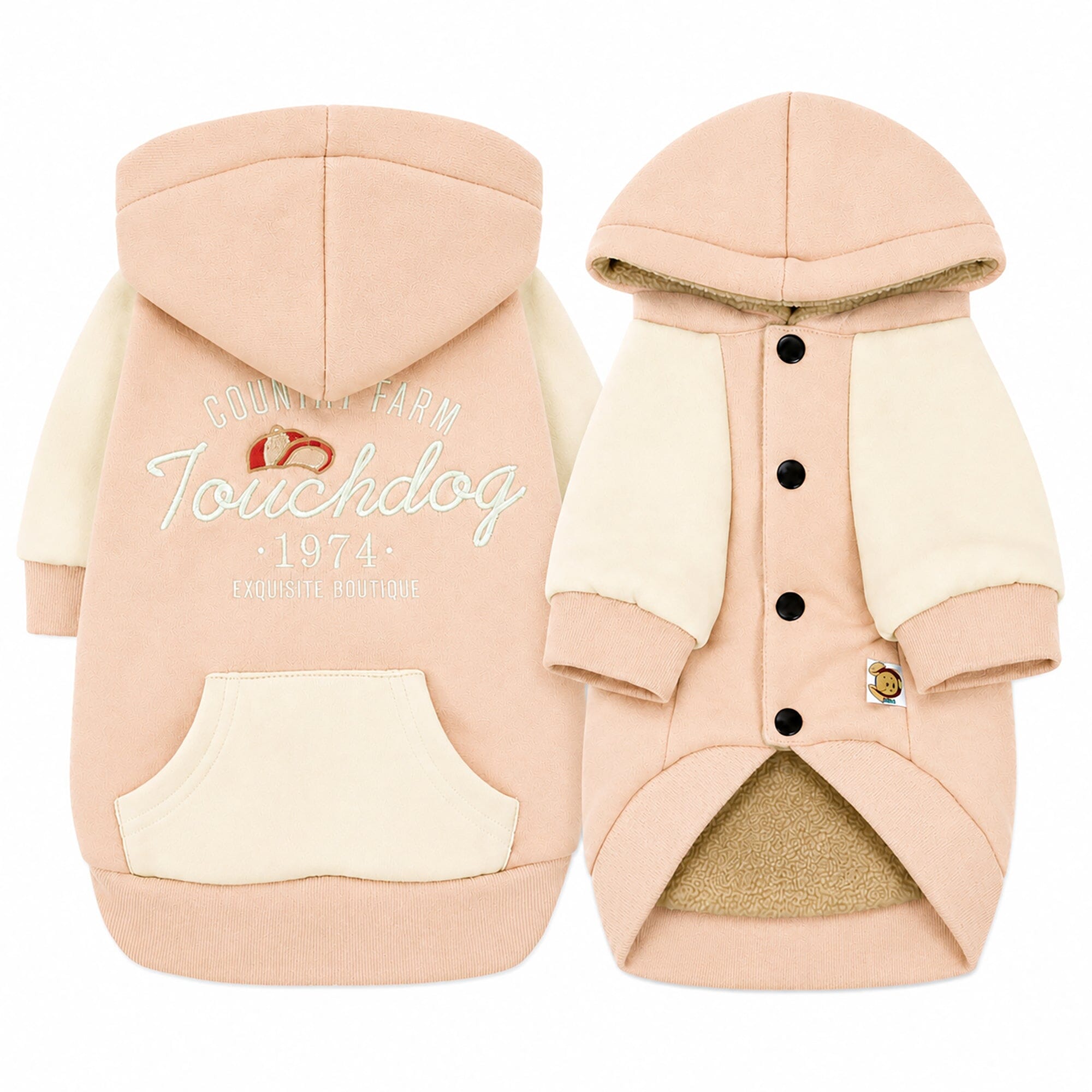 Heritage Soft-Cotton Fleece Dog Hoodie