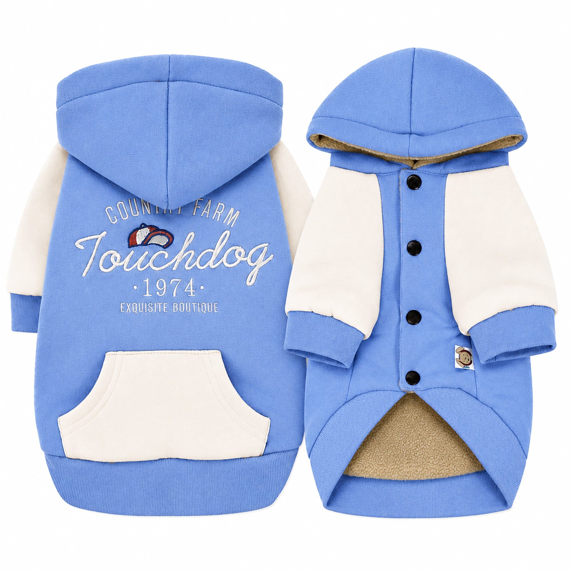 Heritage Soft-Cotton Fleece Dog Hoodie