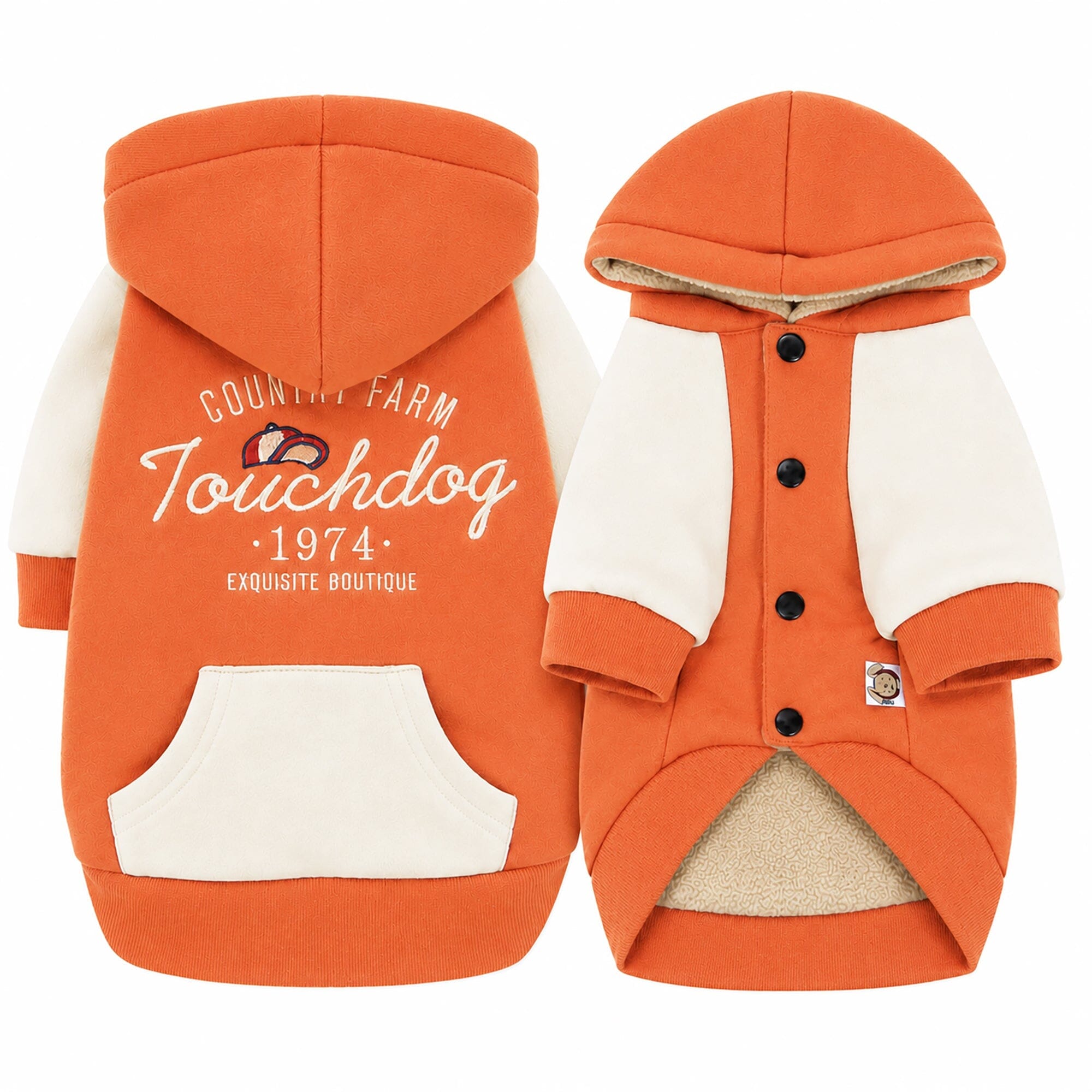 Heritage Soft-Cotton Fleece Dog Hoodie